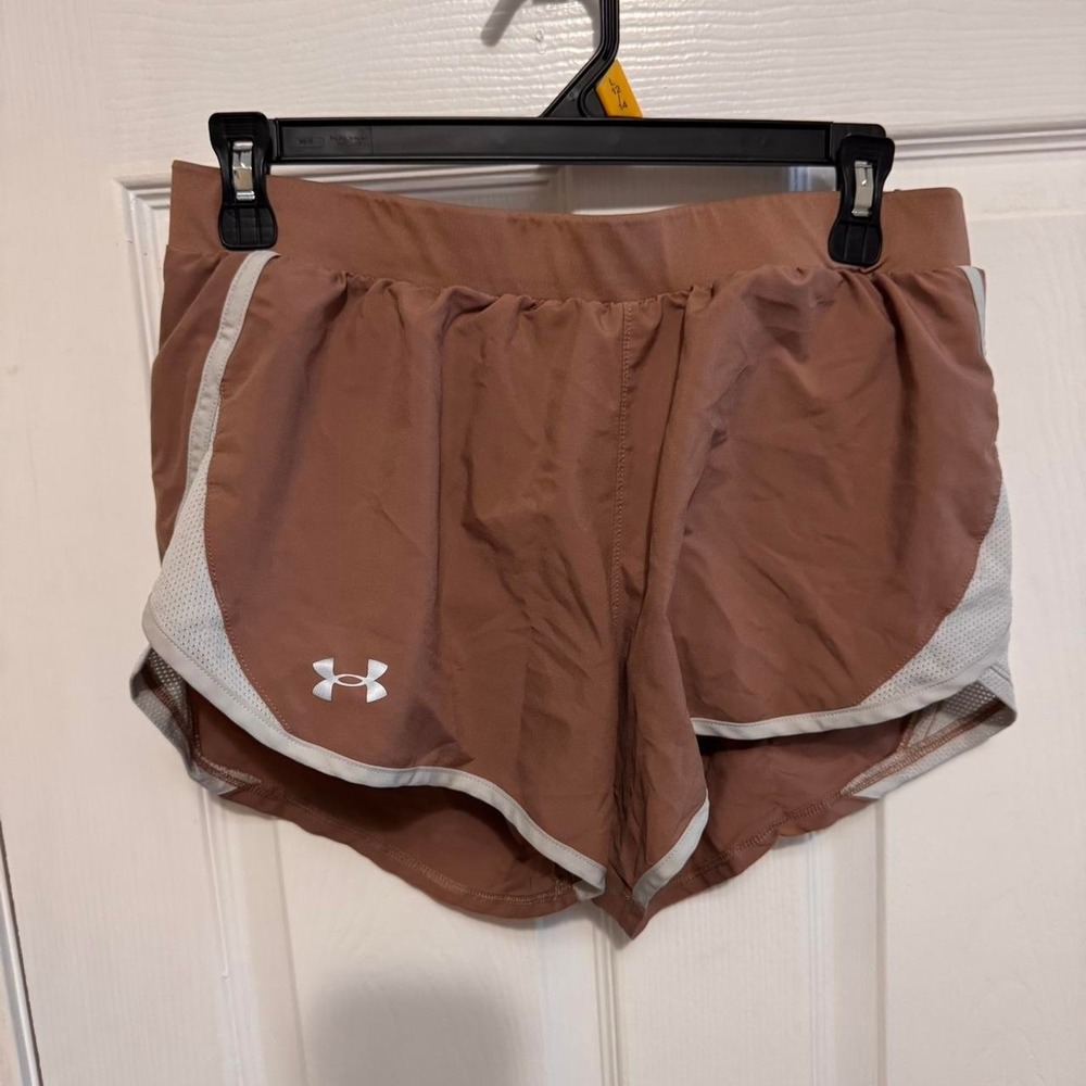 Under Armour brown shorts with built in liner'